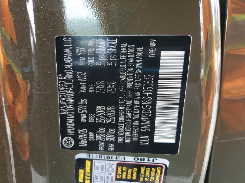56270006 :رقم المزاد ، 5NMP2DG18SH050632 vin ، 2025 Hyundai Santa Fe مزاد بيع