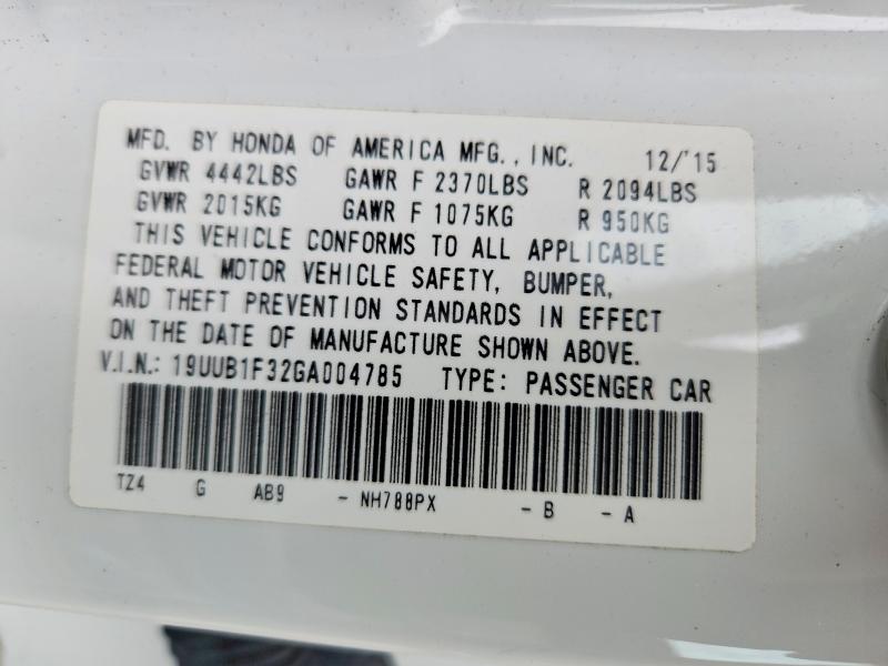 2016 Acura Tlx მანქანა იყიდება აუქციონზე, vin: 19UUB1F32GA004785, აუქციონის ნომერი: 55126806