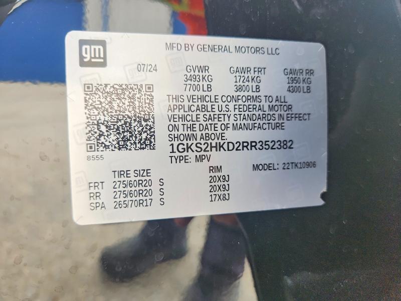 Продаж на аукціоні авто 2024 Gmc Yukon Xl, vin: 1GKS2HKD2RR352382, номер лоту: 55933826