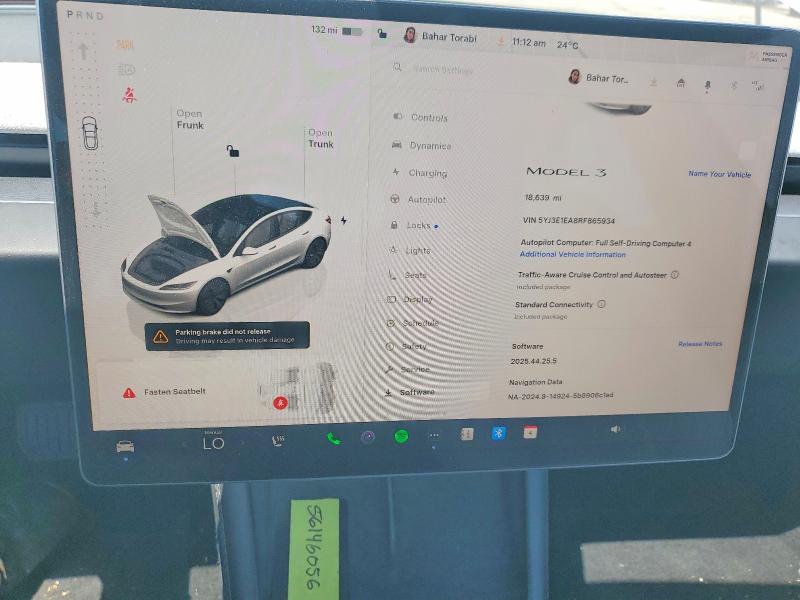 Продаж на аукціоні авто 2024 Tesla Model 3, vin: 5YJ3E1EA8RF865934, номер лоту: 56146056