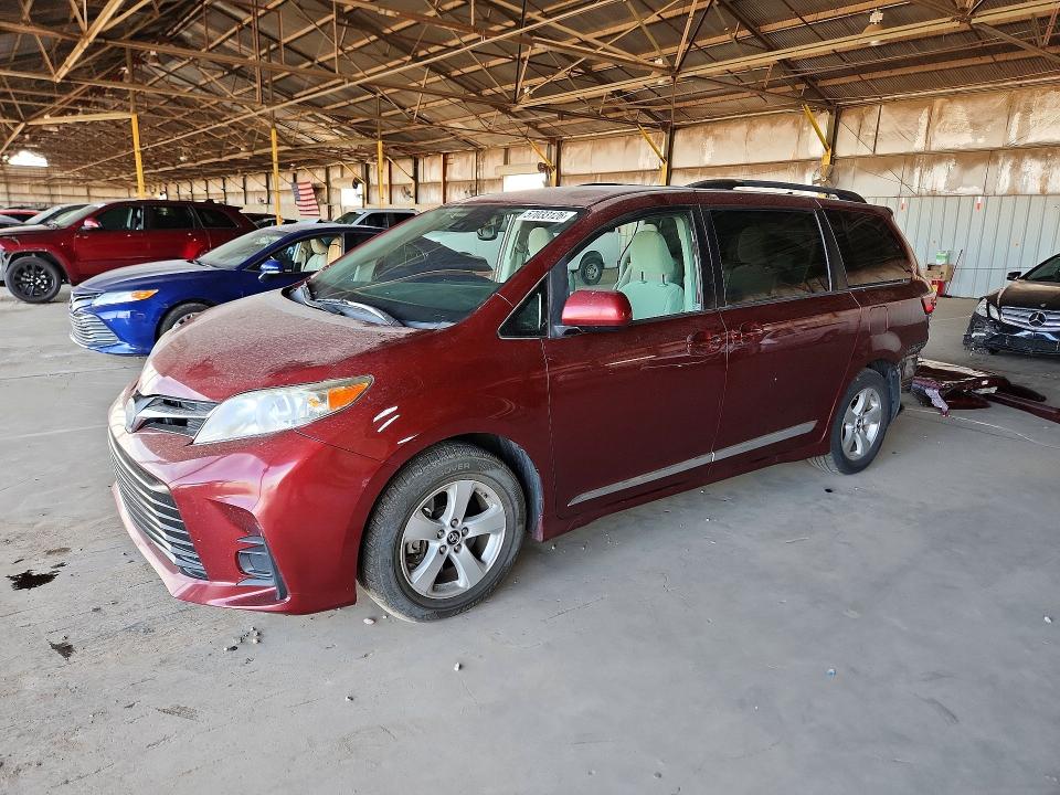 2019 Toyota Sienna მანქანა იყიდება აუქციონზე, vin: 5TDKZ3DC6KS980029, აუქციონის ნომერი: 57033126