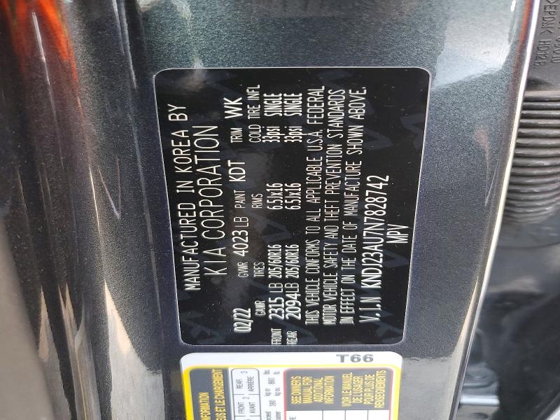 58276546 :رقم المزاد ، KNDJ23AU7N7828742 vin ، 2022 Kia Soul مزاد بيع