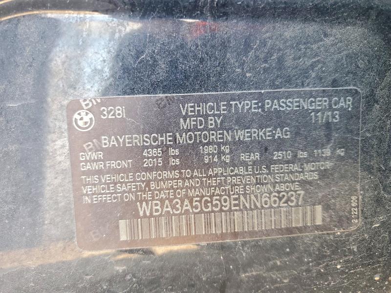 Aukcja sprzedaży 2014 Bmw 328, vin: WBA3A5G59ENN66237, numer aukcji: 58468346