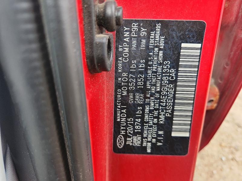 Продаж на аукціоні авто 2016 Hyundai Accent, vin: KMHCT4AE9GU981353, номер лоту: 57314976