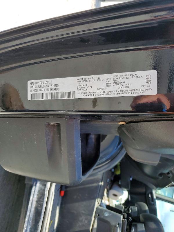 2021 Ram Promaster 2500 მანქანა იყიდება აუქციონზე, vin: 3C6LRVDG3ME519765, აუქციონის ნომერი: 61863426