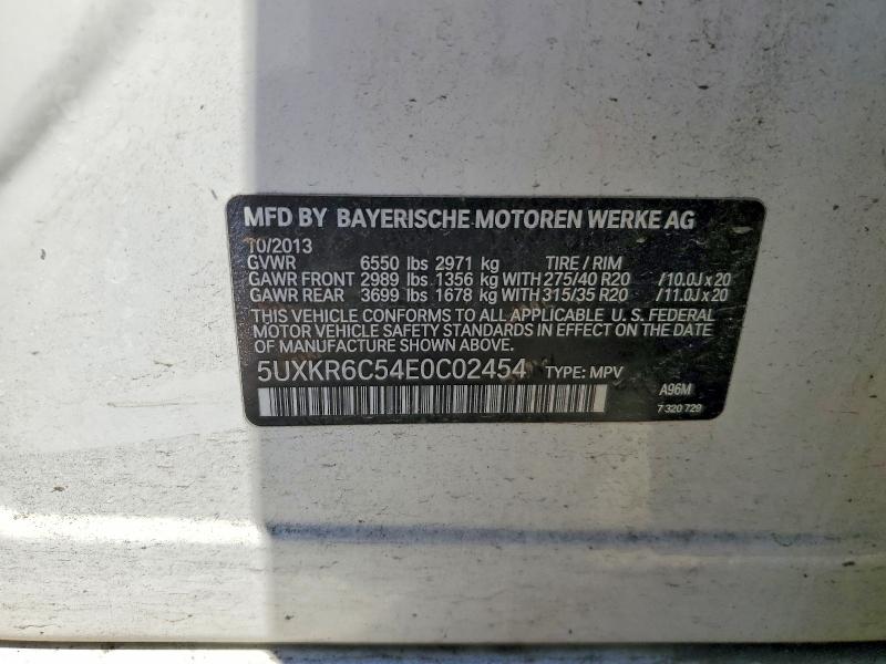 Aukcja sprzedaży 2014 Bmw X5, vin: 5UXKR6C54E0C02454, numer aukcji: 57466066