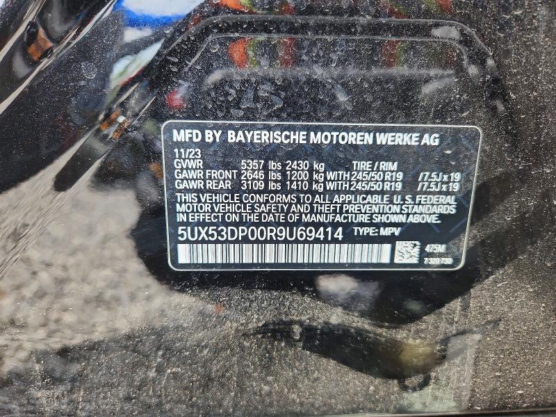 Продаж на аукціоні авто 2024 Bmw X3, vin: 5UX53DP00R9U69414, номер лоту: 56753816
