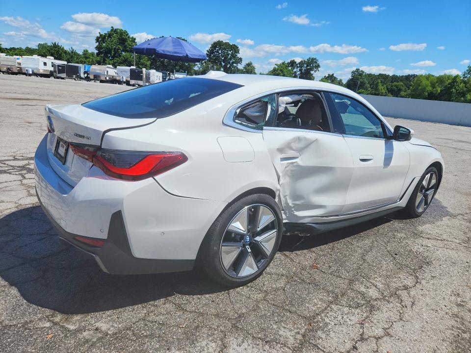 2024 Bmw I4 მანქანა იყიდება აუქციონზე, vin: WBY73AW02RFS64252, აუქციონის ნომერი: 57494296