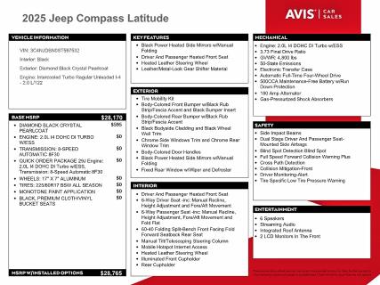 2025 Jeep Compass მანქანა იყიდება აუქციონზე, vin: 3C4NJDBN0ST597532, აუქციონის ნომერი: 57717536