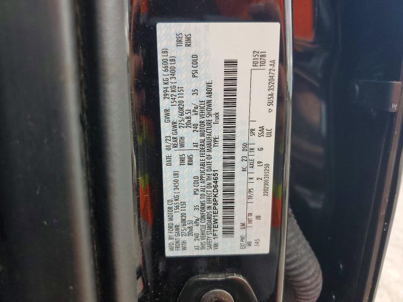 58088666 :رقم المزاد ، 1FTEW1EP8PKD64651 vin ، 2023 Ford F150 مزاد بيع
