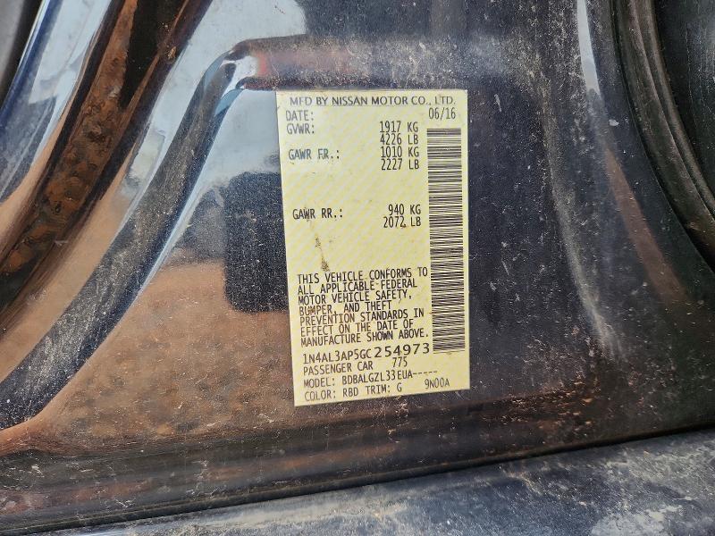 Продаж на аукціоні авто 2016 Nissan Altima, vin: 1N4AL3AP5GC254973, номер лоту: 58391966