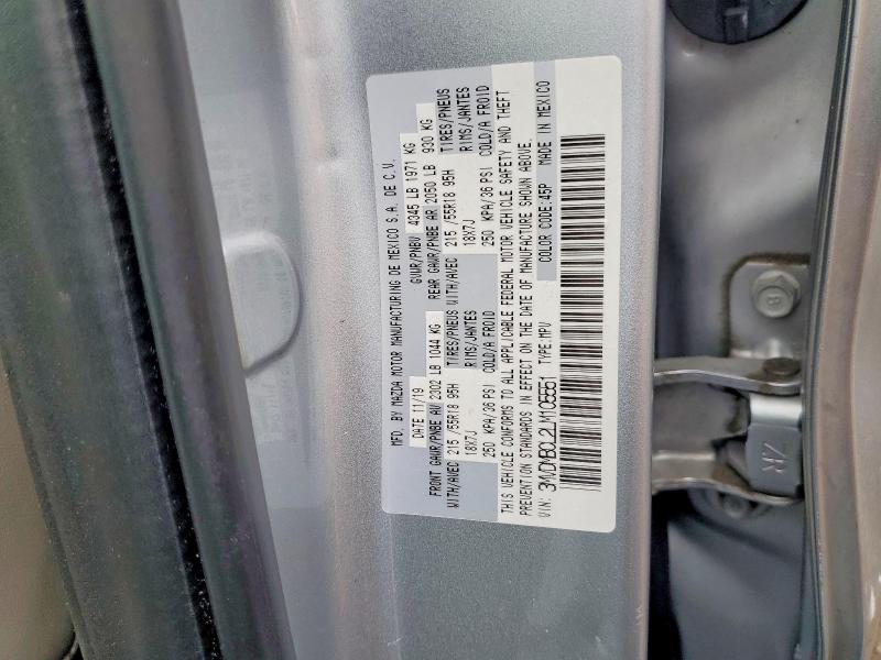 57333906 :رقم المزاد ، 3MVDMBCL2LM105551 vin ، 2020 Mazda Cx-30 مزاد بيع
