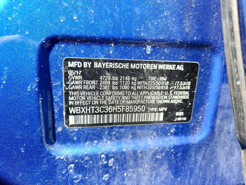 Продаж на аукціоні авто 2017 Bmw X1, vin: WBXHT3C36H5F85950, номер лоту: 55633936