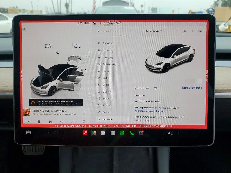 Продажа на аукционе авто 2023 Tesla Model 3, vin: 5YJ3E1EA4PF544051, номер лота: 57965146