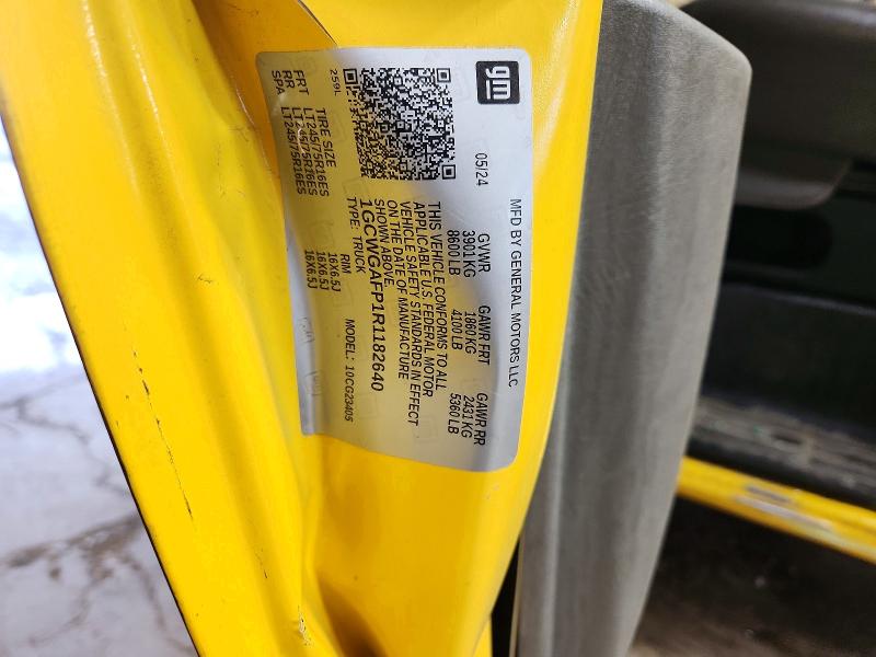 58191236 :رقم المزاد ، 1GCWGAFP1R1182640 vin ، 2024 Chevrolet Express 2500 مزاد بيع