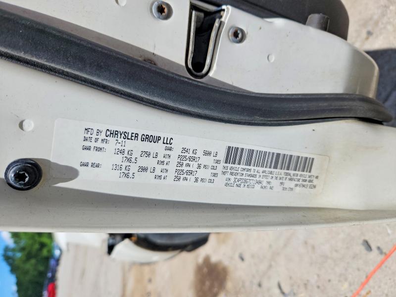 2012 Dodge Journey მანქანა იყიდება აუქციონზე, vin: 3C4PDDBG7CT134841, აუქციონის ნომერი: 55775866