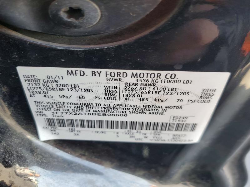 Продажа на аукционе авто 2011 Ford F250, vin: 1FT7X2AT8BEB98606, номер лота: 56094616