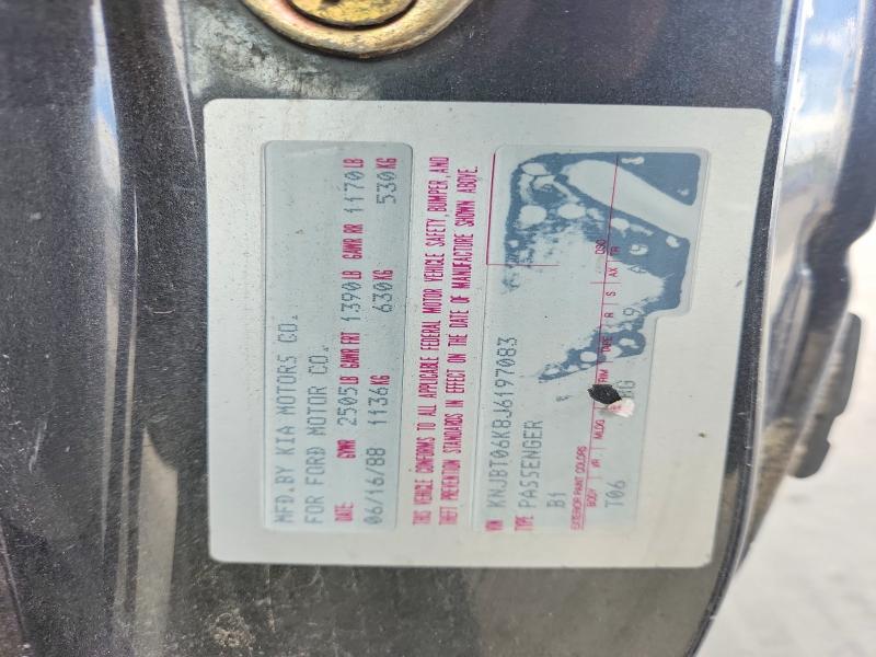 Продаж на аукціоні авто 1988 Ford Festiva, vin: KNJBT06K8J6197083, номер лоту: 58304056