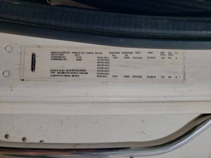 Aukcja sprzedaży 2018 Freightliner M2, vin: 3ALACWFC9JDJN8656, numer aukcji: 58535226