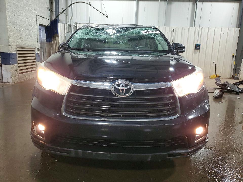 Продажа на аукционе авто 2016 Toyota Highlander, vin: 5TDJKRFH2GS255384, номер лота: 57924046
