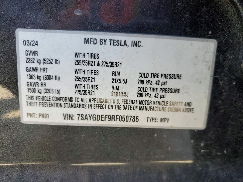 Aukcja sprzedaży 2024 Tesla Model Y, vin: 7SAYGDEF9RF050786, numer aukcji: 55466856