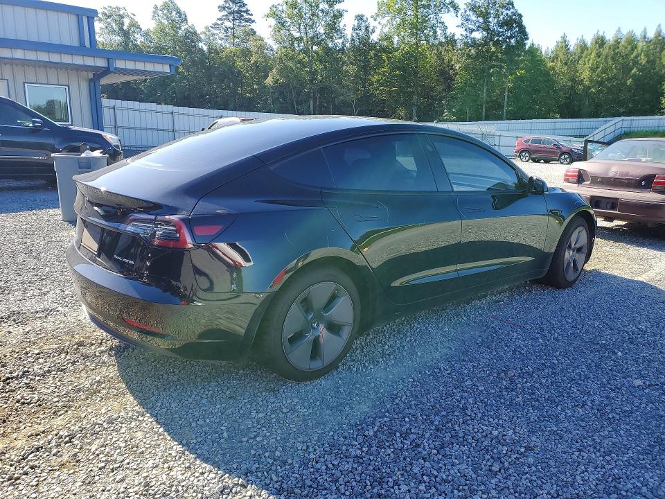 2022 Tesla Model 3 მანქანა იყიდება აუქციონზე, vin: 5YJ3E1EB6NF272897, აუქციონის ნომერი: 54756266