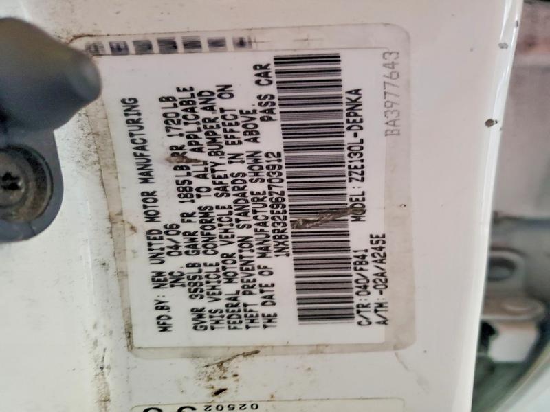 55758576 :رقم المزاد ، 1NXBR32E96Z703912 vin ، 2006 Toyota Corolla مزاد بيع