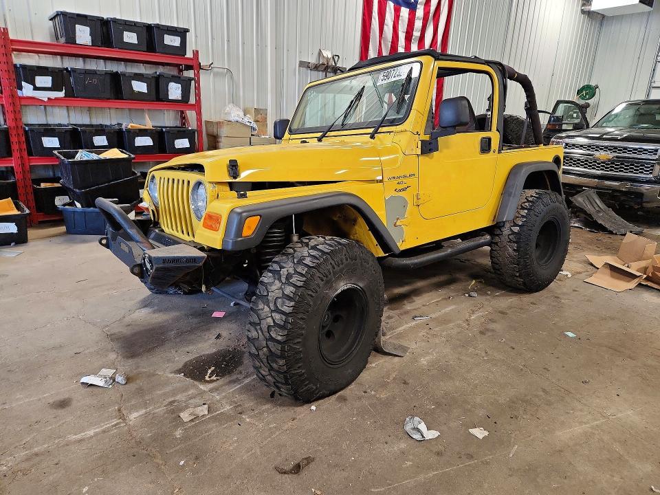 2000 Jeep Wrangler / Tj მანქანა იყიდება აუქციონზე, vin: 1J4FA49S2YP786299, აუქციონის ნომერი: 59072326