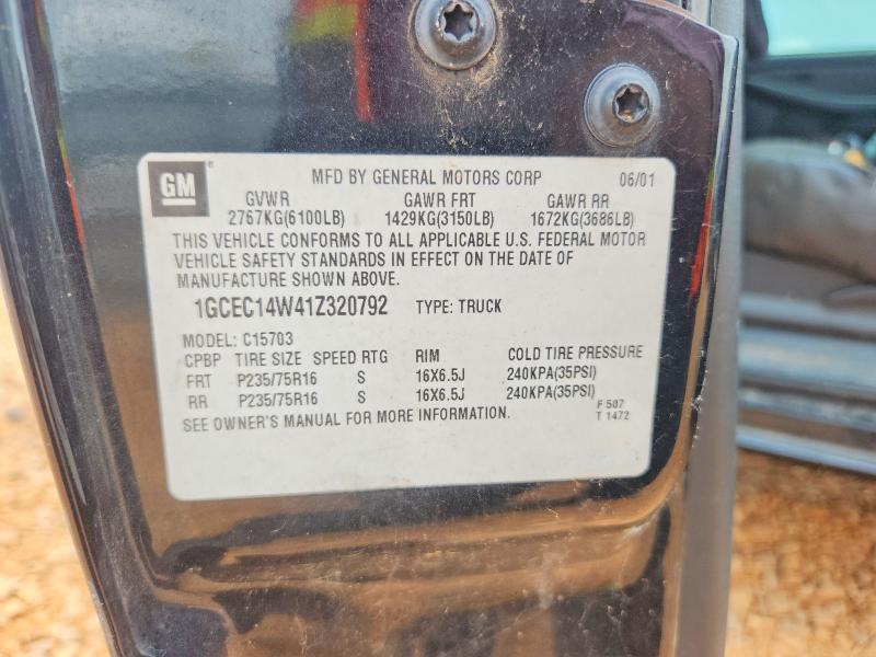 Продажа на аукционе авто 2001 Chevrolet Silverado, vin: 1GCEC14W41Z320792, номер лота: 58973566