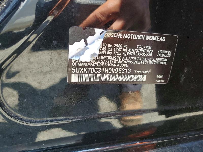 59000196 :رقم المزاد ، 5UXKT0C31H0V95313 vin ، 2017 Bmw X5 مزاد بيع