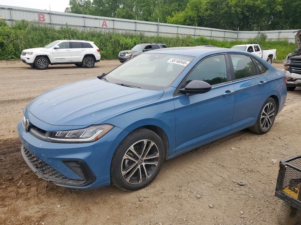 2025 Volkswagen Jetta მანქანა იყიდება აუქციონზე, vin: 3VWBX7BU9SM086628, აუქციონის ნომერი: 58746946