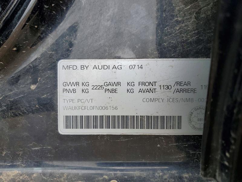 Продажа на аукционе авто 2015 Audi A4, vin: WAUKFCFL0FN006156, номер лота: 58433536