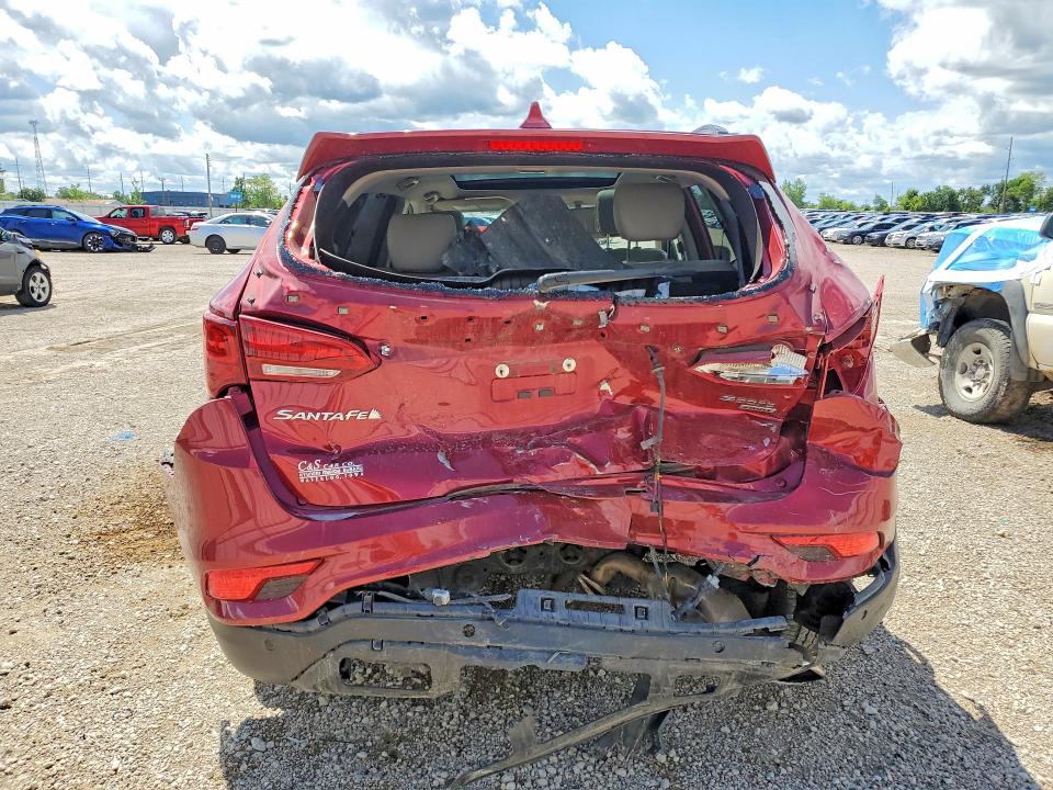 58031036 :رقم المزاد ، 5XYZUDLB9JG537980 vin ، 2018 Hyundai Santa Fe Sport مزاد بيع