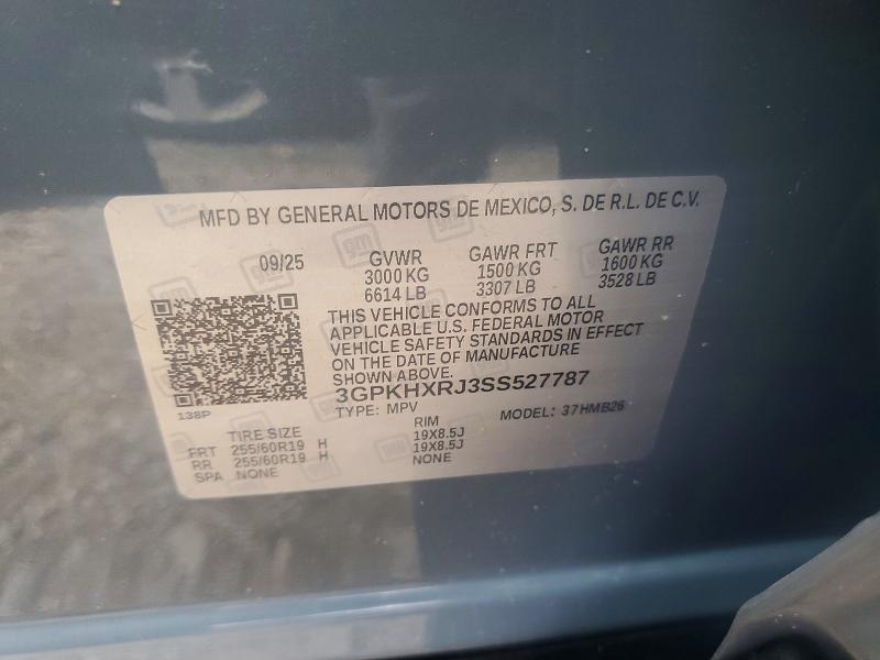 57897896 :رقم المزاد ، 3GPKHXRJ3SS527787 vin ، 2025 Honda Prologue مزاد بيع