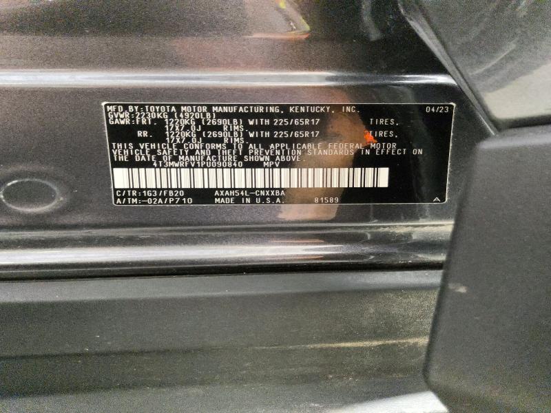 Продаж на аукціоні авто 2023 Toyota Rav4, vin: 4T3MWRFV1PU090840, номер лоту: 57997386