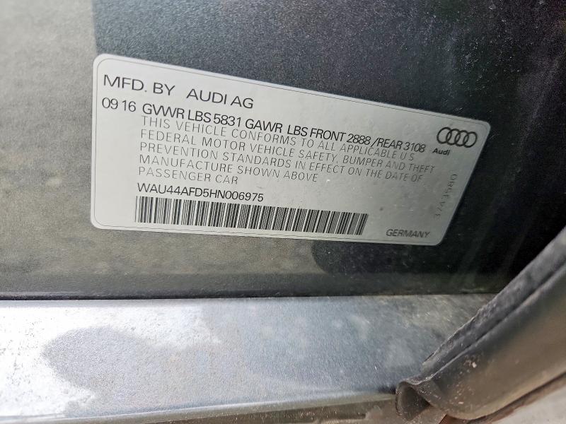 Aukcja sprzedaży 2017 Audi A8, vin: WAU44AFD5HN006975, numer aukcji: 57713116