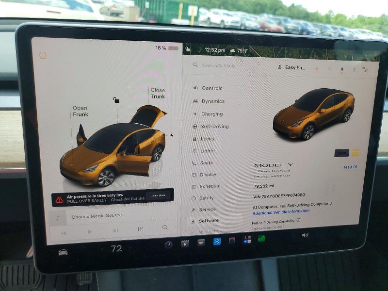 58048426 :رقم المزاد ، 7SAYGDEE7PF674980 vin ، 2023 Tesla Model Y مزاد بيع