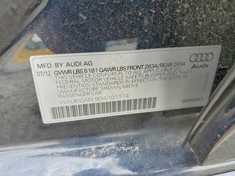 Aukcja sprzedaży 2013 Audi S4, vin: WAUKGAFL9DA101174, numer aukcji: 58154776