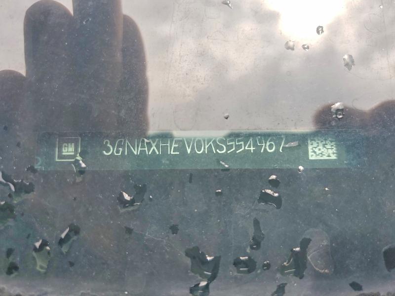 57991696 :رقم المزاد ، 3GNAXHEV0KS554967 vin ، 2019 Chevrolet Equinox مزاد بيع