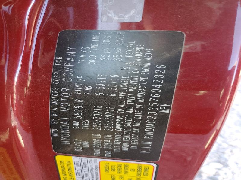 Продажа на аукционе авто 2007 Hyundai Entourage, vin: KNDMC233576042326, номер лота: 57735466