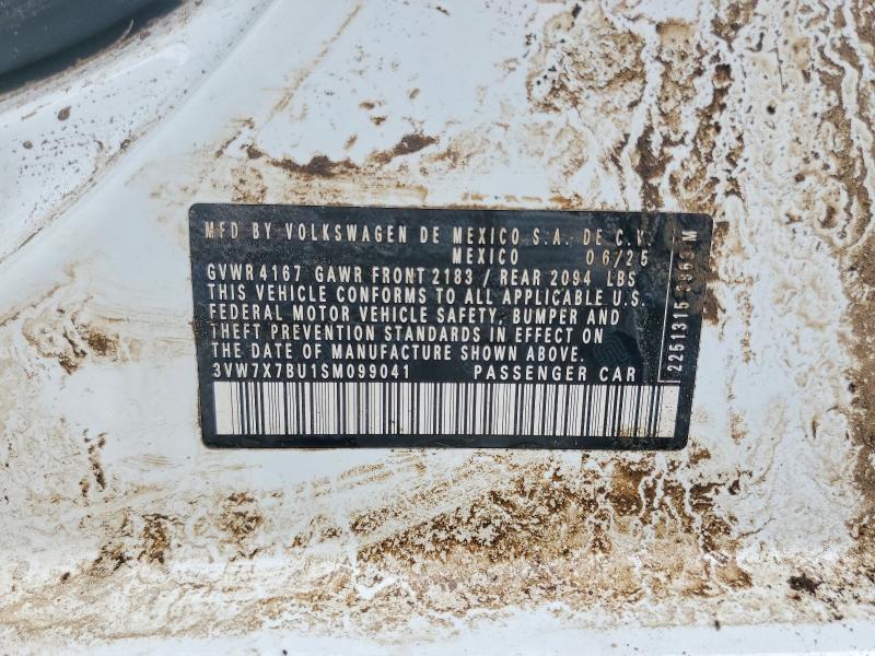 56348886 :رقم المزاد ، 3VW7X7BU1SM099041 vin ، 2025 Volkswagen Jetta مزاد بيع