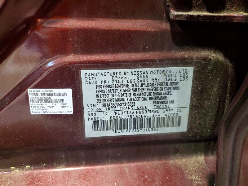 Aukcja sprzedaży 2025 Nissan Sentra, vin: 3N1AB8CV5SY316333, numer aukcji: 55432236