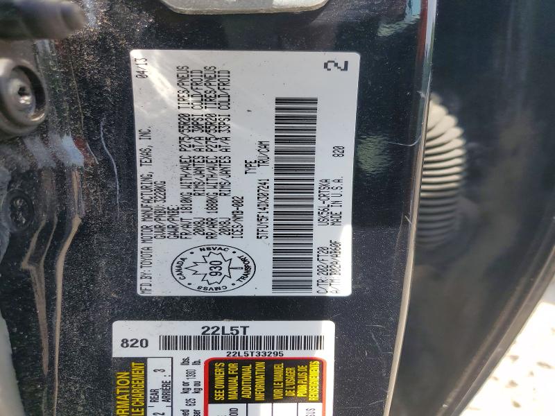 Aukcja sprzedaży 2013 Toyota Tundra, vin: 5TFUY5F14DX307241, numer aukcji: 56687106