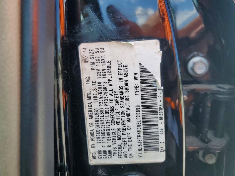 2014 Acura Rdx მანქანა იყიდება აუქციონზე, vin: 5J8TB4H30EL020690, აუქციონის ნომერი: 58775096