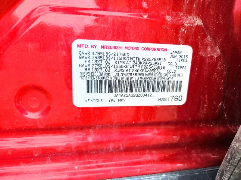Продаж на аукціоні авто 2016 Mitsubishi Outlander, vin: JA4AZ3A32GZ004121, номер лоту: 56964736