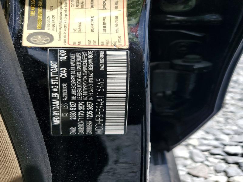 Auction sale of the 2010 Mercedes-benz E, vin: WDDHF8HB9AA116465, lot number: 57518956