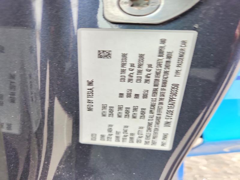 Aukcja sprzedaży 2023 Tesla Model 3, vin: 5YJ3E1EA7PF503350, numer aukcji: 56812766
