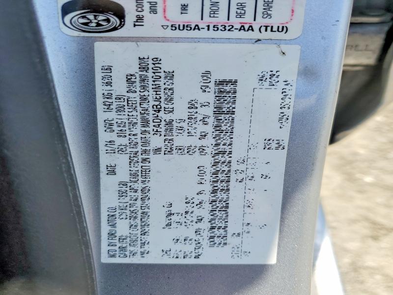 2017 Ford Fiesta მანქანა იყიდება აუქციონზე, vin: 3FADP4BJ8HM101019, აუქციონის ნომერი: 61218486