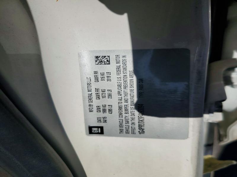 51924466 :رقم المزاد ، 1G4PR5SK3F4193094 vin ، 2015 Buick Verano مزاد بيع