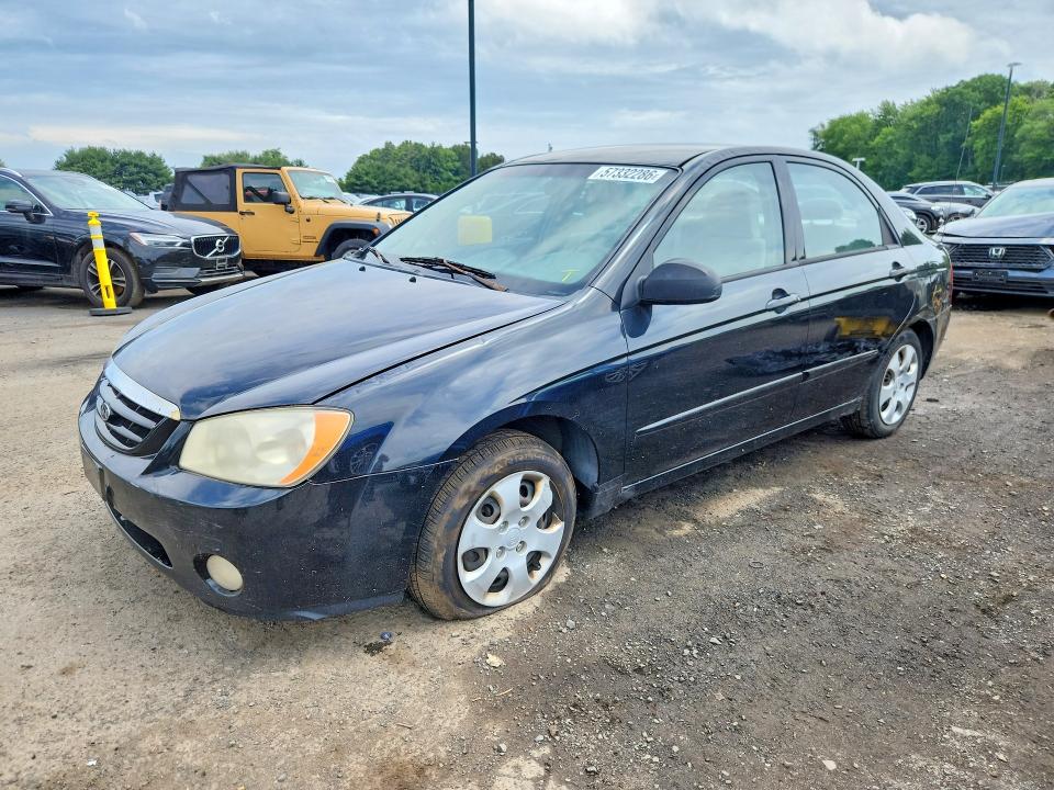 57332286 :رقم المزاد ، KNAFE122455129222 vin ، 2005 Kia Spectra مزاد بيع